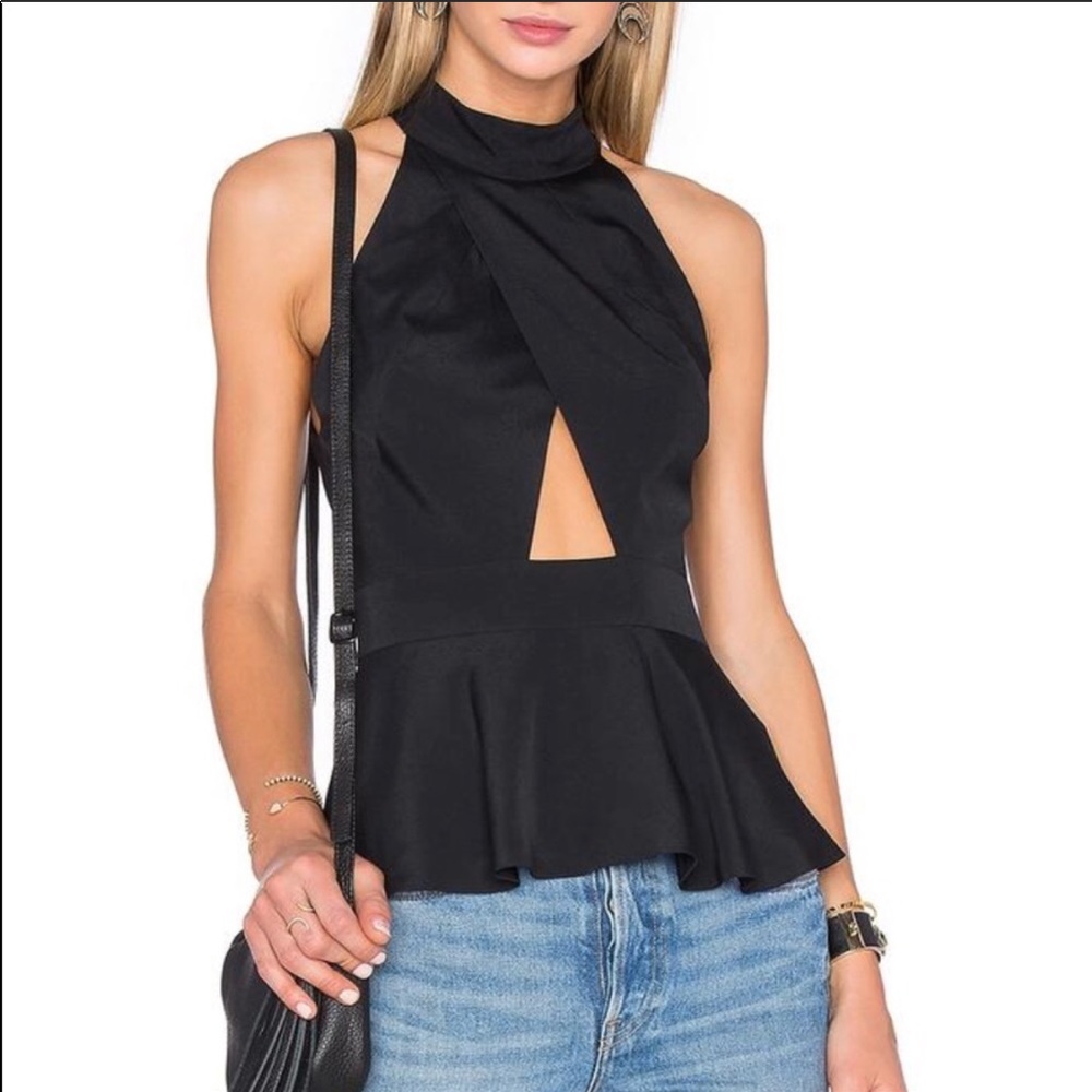 House of Harlow 1960 keyhole peplum